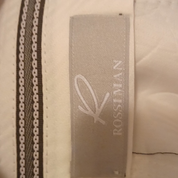 Heavy Flannet Gray Pinstripe Trousers. Sz 43x32, Flat Front - Picture 2 of 4